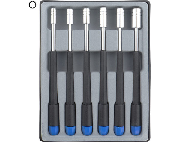 Sechskant Steckschlüssel Set 6-tlg. 4.0 - 8.0 mm