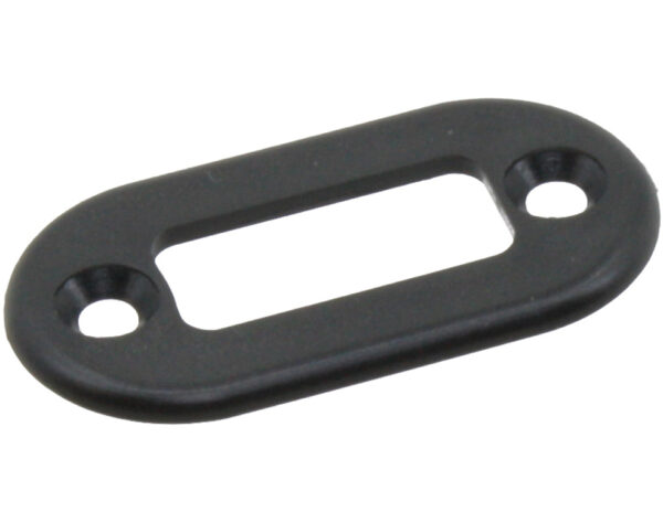 Blende für Hochstrom Stecker + Buchse schwarz