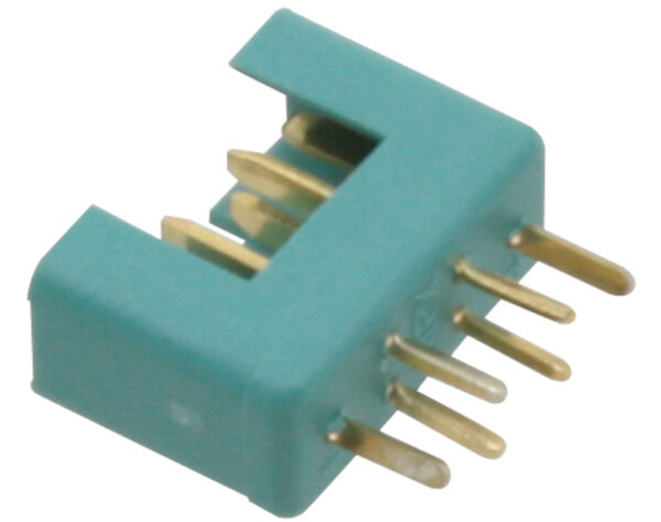 Hochstrom Stecker Multiplex türkis-grün