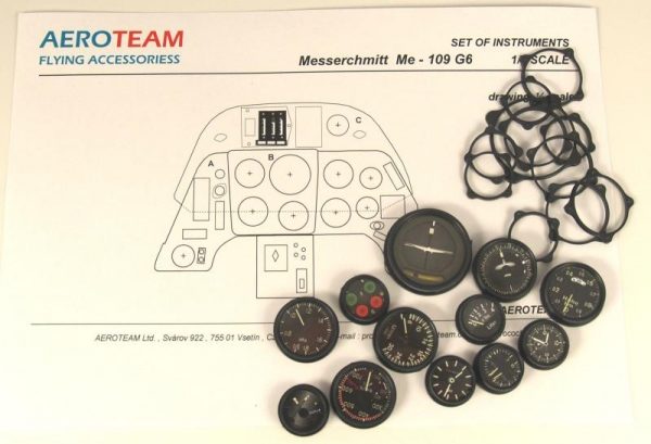 Cockpit Instrumente Messerschmitt Bf-109 G-6 1/5