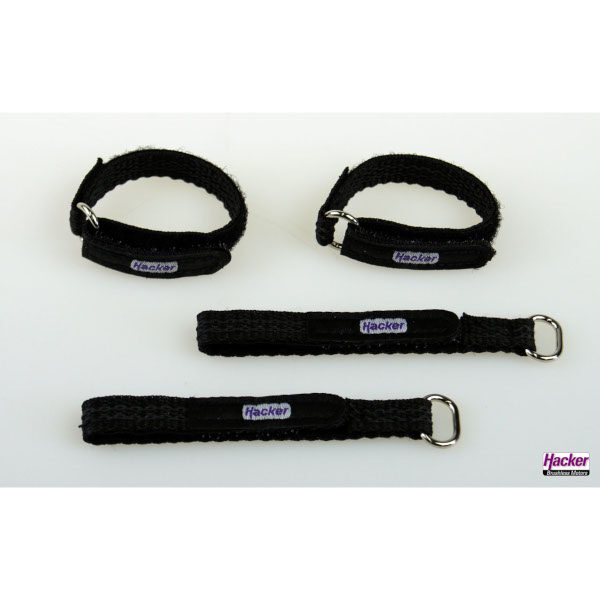Hacker Klettband-Gurt gummiert 10x150mm
