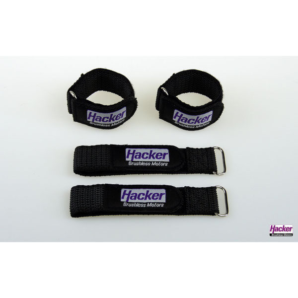 Hacker Klettband-Gurt gummiert 25x200mm