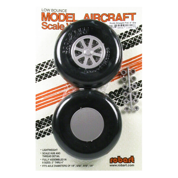 4" Rad mit geradem Profil