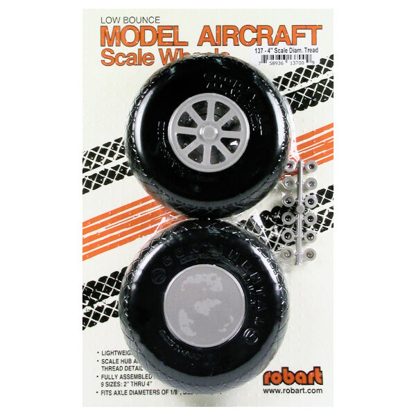 4" Rad mit gekreuztem Profil