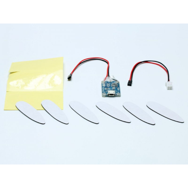 Ladeadapter und Klebepads für LED Positionslicht