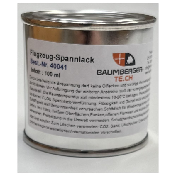 Spannlack transparent, 100ml