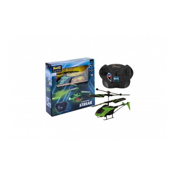 Revell Control Helicopter Streak Glow in the Dark!